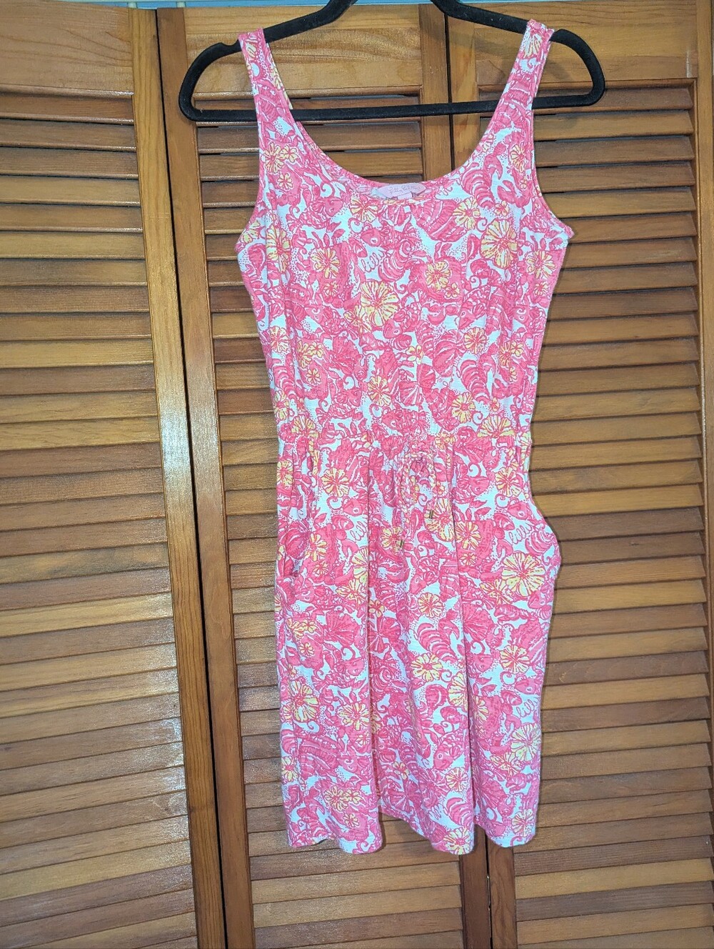 Lilly Pulitzer Pink Cotton Dress With Pockets XS